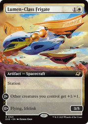 Lumen-Class Frigate (Extended Art)\nEdge of Eternities - Variants\nSingle\nMagic The Gathering
