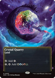 Crystal Quarry (#055) (Borderless)\nStellar Sights\nSingle\nMagic The Gathering