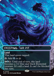 Creeping Tar Pit (#009) (Borderless)\nStellar Sights\nSingle\nMagic The Gathering