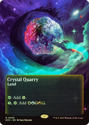 Crystal Quarry (#055) (Borderless)\nStellar Sights\nSingle\nMagic The Gathering