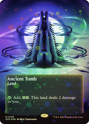 Ancient Tomb (#136) (Borderless) (Galaxy Foil)\nStellar Sights - Alternate Foil\nSingle\nMagic The Gathering