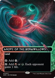 Grove of the Burnwillows (#017) (Borderless)\nStellar Sights\nSingle\nMagic The Gathering