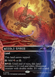 Needle Spires (#030) (Borderless)\nStellar Sights\nSingle\nMagic The Gathering