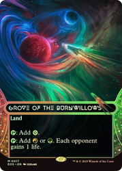 Grove of the Burnwillows (#017) (Borderless)\nStellar Sights\nSingle\nMagic The Gathering