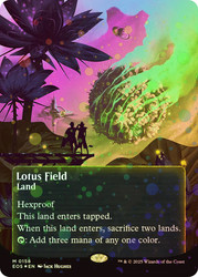Lotus Field (#158) (Borderless) (Galaxy Foil)\nStellar Sights - Alternate Foil\nSingle\nMagic The Gathering