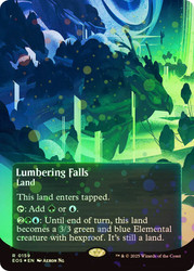 Lumbering Falls (#159) (Borderless) (Galaxy Foil)\nStellar Sights - Alternate Foil\nSingle\nMagic The Gathering