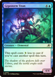 Gigastorm Titan\nEdge of Eternities\nSingle\nMagic The Gathering