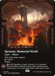 Kavaron, Memorial World (Borderless)\nEdge of Eternities - Variants\nSingle\nMagic The Gathering