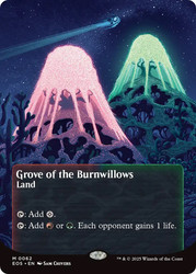 Grove of the Burnwillows (#062) (Borderless)\nStellar Sights\nSingle\nMagic The Gathering