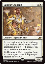 Sunstar Chaplain (Promo Pack) (Edge of Eternities)\nPromo: Planeswalker Stamped\nSingle\nMagic The Gathering
