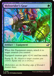 Meltstrider's Gear\nEdge of Eternities\nSingle\nMagic The Gathering