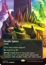 Needle Spires (#075) (Borderless)\nStellar Sights\nSingle\nMagic The Gathering
