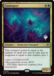 Cosmogoyf (Promo Pack) (Edge of Eternities)\nPromo: Planeswalker Stamped\nSingle\nMagic The Gathering