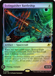 Extinguisher Battleship (Prerelease) (Edge of Eternities)\nPromo: Date Stamped\nSingle\nMagic The Gathering