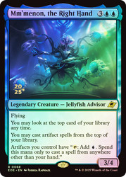 Mm'menon, the Right Hand (Prerelease) (Edge of Eternities)\nPromo: Date Stamped\nSingle\nMagic The Gathering