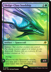 Sledge-Class Seedship (Prerelease) (Edge of Eternities)\nPromo: Date Stamped\nSingle\nMagic The Gathering