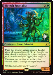 Biotech Specialist (Promo Pack) (Edge of Eternities)\nPromo: Planeswalker Stamped\nSingle\nMagic The Gathering