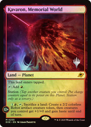Kavaron, Memorial World (Promo Pack) (Edge of Eternities)\nPromo: Planeswalker Stamped\nSingle\nMagic The Gathering