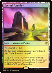 Sacred Foundry (Promo Pack) (Edge of Eternities)\nPromo: Planeswalker Stamped\nSingle\nMagic The Gathering