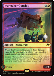 Warmaker Gunship (Promo Pack) (Edge of Eternities)\nPromo: Planeswalker Stamped\nSingle\nMagic The Gathering