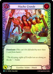 Macho Grande (Blue)
Mastery Pack Guardian
Single
Flesh and Blood