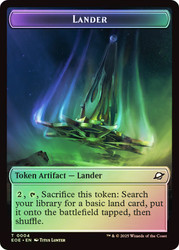 {Lander Token} (#004) // {Robot Token}\nEdge of Eternities\nSingle\nMagic The Gathering