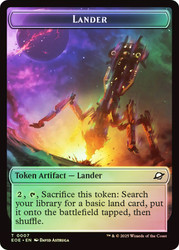 {Lander Token} (#007) // {Robot Token}\nEdge of Eternities\nSingle\nMagic The Gathering