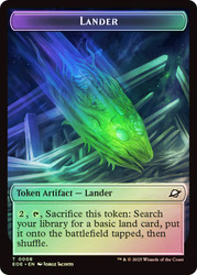 {Lander Token} (#008) // {Robot Token}\nEdge of Eternities\nSingle\nMagic The Gathering