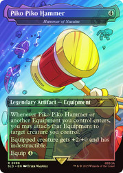 Hammer of Nazahn (Piko Piko Hammer) (Sonic the Hedgehog) (Secret Lair) (Borderless)\nPromo: General\nSingle\nMagic The Gathering
