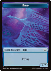 {Bird Token} // {Golem Token} (#012) (3/3)\nEdge of Eternities Commander\nSingle\nMagic The Gathering