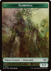 {Elemental Token} (Green) // {Insect Token}\nEdge of Eternities Commander\nSingle\nMagic The Gathering