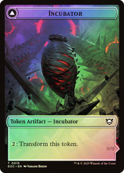 {Incubator Token} // {Phyrexian Token}\nEdge of Eternities Commander\nSingle\nMagic The Gathering