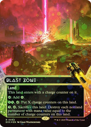 Blast Zone (#092) (Borderless) (Galaxy Foil)\nStellar Sights - Alternate Foil\nSingle\nMagic The Gathering