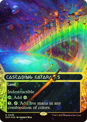 Cascading Cataracts (#095) (Borderless) (Galaxy Foil)\nStellar Sights - Alternate Foil\nSingle\nMagic The Gathering