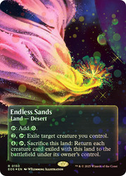 Endless Sands (#150) (Borderless) (Galaxy Foil)\nStellar Sights - Alternate Foil\nSingle\nMagic The Gathering