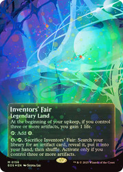 Inventors' Fair (#156) (Borderless) (Galaxy Foil)\nStellar Sights - Alternate Foil\nSingle\nMagic The Gathering