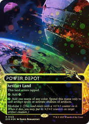 Power Depot (#124) (Borderless) (Galaxy Foil)\nStellar Sights - Alternate Foil\nSingle\nMagic The Gathering