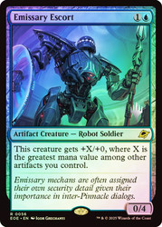 Emissary Escort (Promo Pack) (Edge of Eternities)\nPromo: Planeswalker Stamped\nSingle\nMagic The Gathering