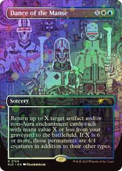 Dance of the Manse (Secret Lair) (Borderless) (Galaxy Foil)\nPromo: General - Alternate Foil\nSingle\nMagic The Gathering