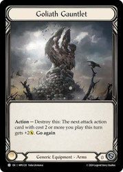 Goliath Gauntlet
Mastery Pack Guardian
Single
Flesh and Blood