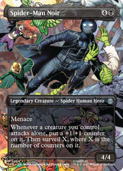 Spider-Man Noir (Borderless)\nMarvel's Spider-Man - Variants\nSingle\nMagic The Gathering