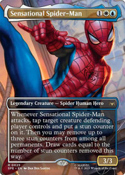Sensational Spider-Man (Borderless)\nMarvel's Spider-Man Eternal - Variants\nSingle\nMagic The Gathering