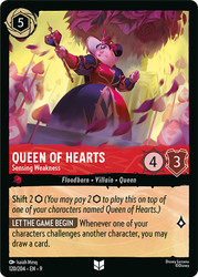 Queen of Hearts - Sensing Weakness
Fabled
Single
Lorcana