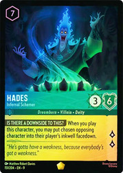 Hades - Infernal Schemer
Fabled
Single
Lorcana