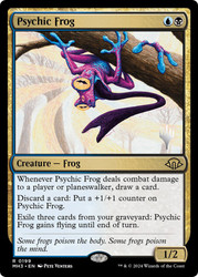 Psychic Frog (Promo Pack) (Modern Horizons 3)\nPromo: Planeswalker Stamped\nSingle\nMagic The Gathering