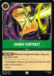 Signed Contract
Fabled
Single
Lorcana