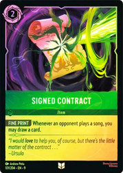 Signed Contract
Fabled
Single
Lorcana