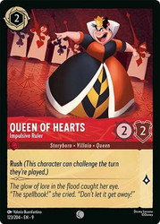 Queen of Hearts - Impulsive Ruler
Fabled
Single
Lorcana