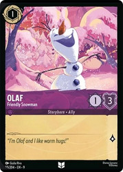 Olaf - Friendly Snowman
Fabled
Single
Lorcana