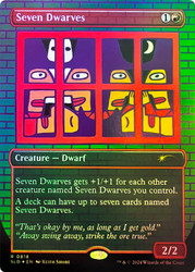 Seven Dwarves (Secret Lair) (#818) (Borderless)\nPromo: General\nSingle\nMagic The Gathering
